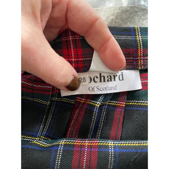 Vintage Lochard of Scotland Tartan Plaid Skirt/Kilt 3 X - Picture 4 of 8